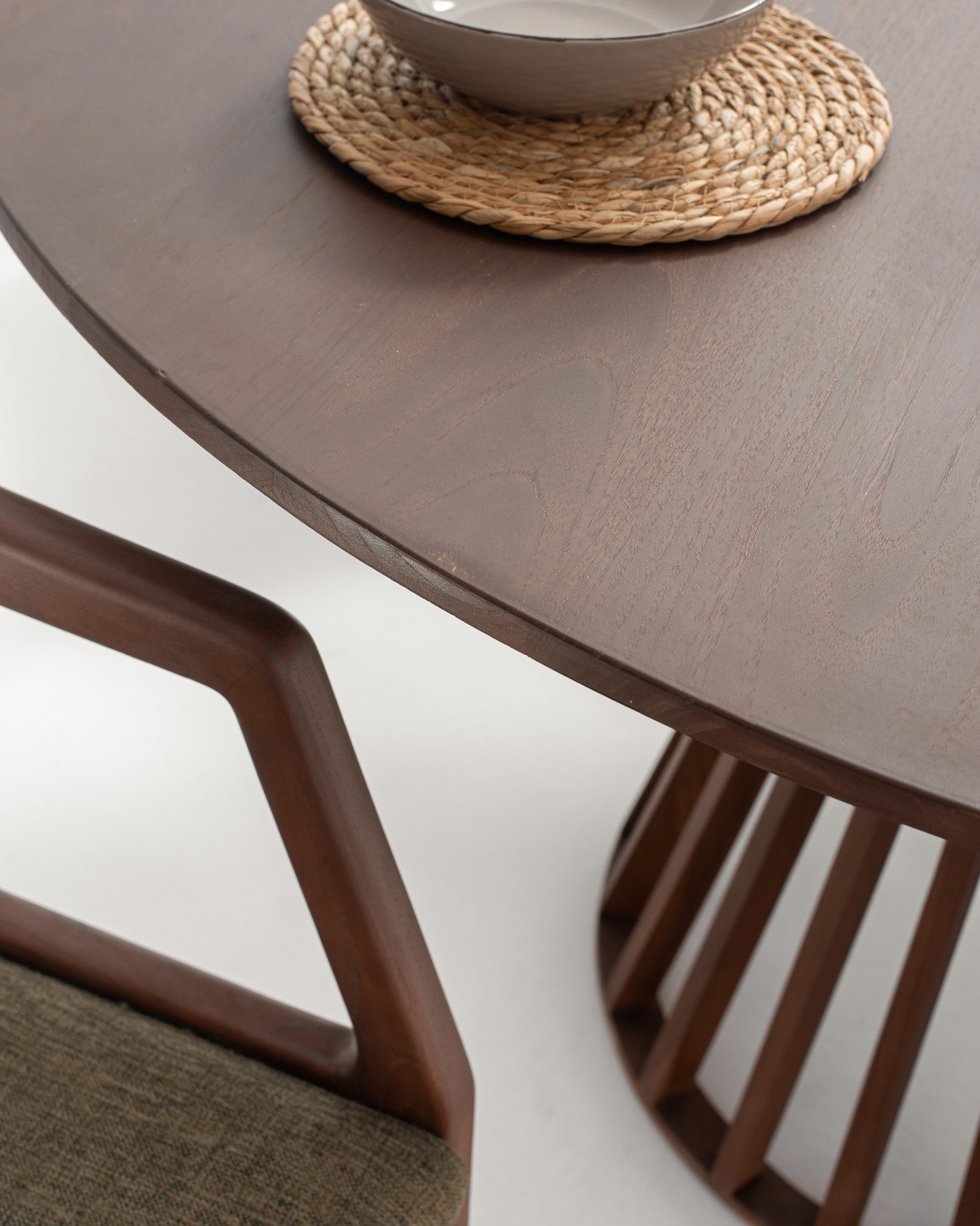 BELLAGIO WALNUT TABLE  &HENDRY WALNUT CHAIR Thumbnail